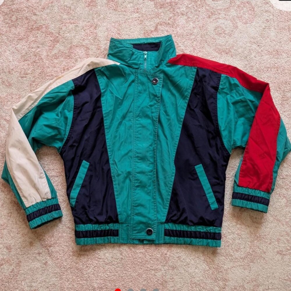 90s colorblock windbreaker!